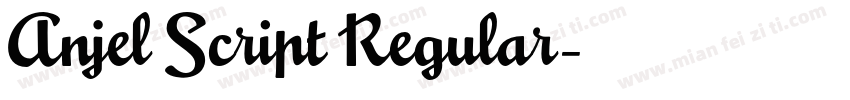 Anjel Script Regular字体转换